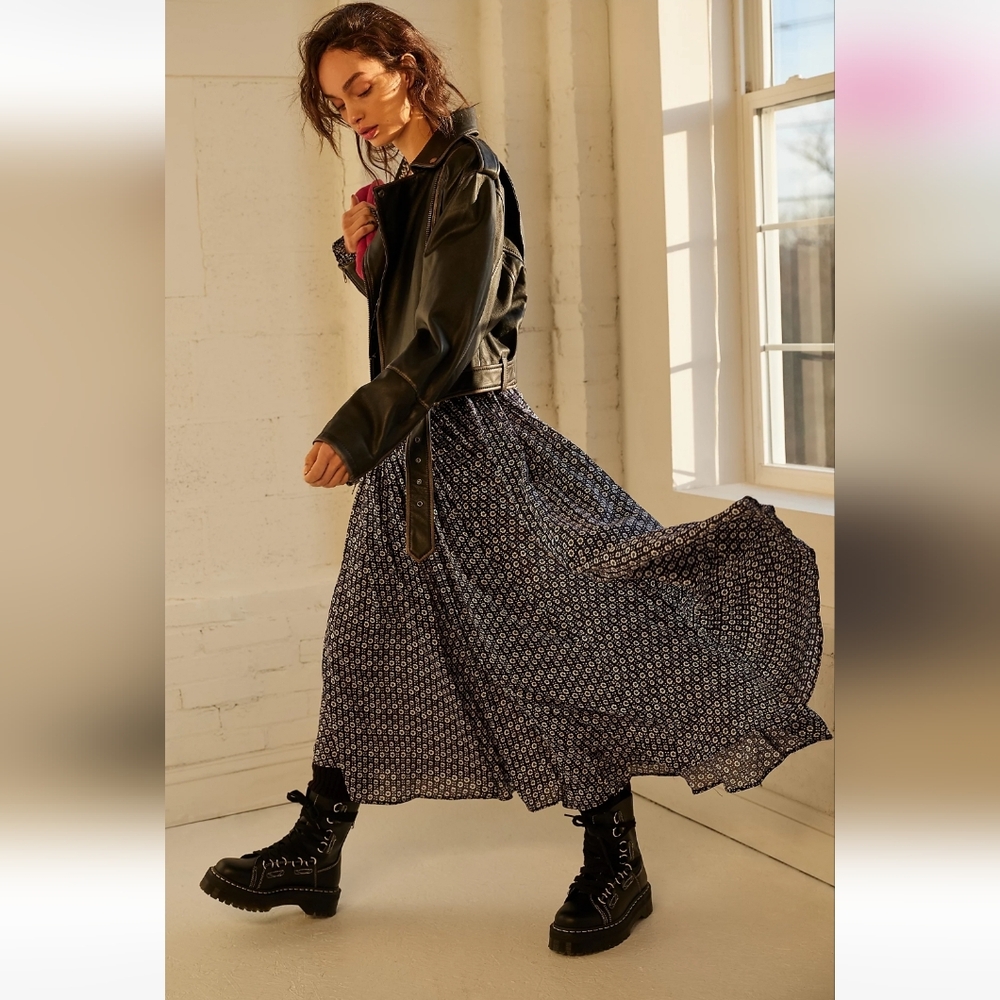 Free People Indigo Child Maxi Dress (Navy, XS)